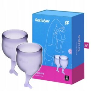 Set de 2 copas menstruales Satisfyer Feel Secure