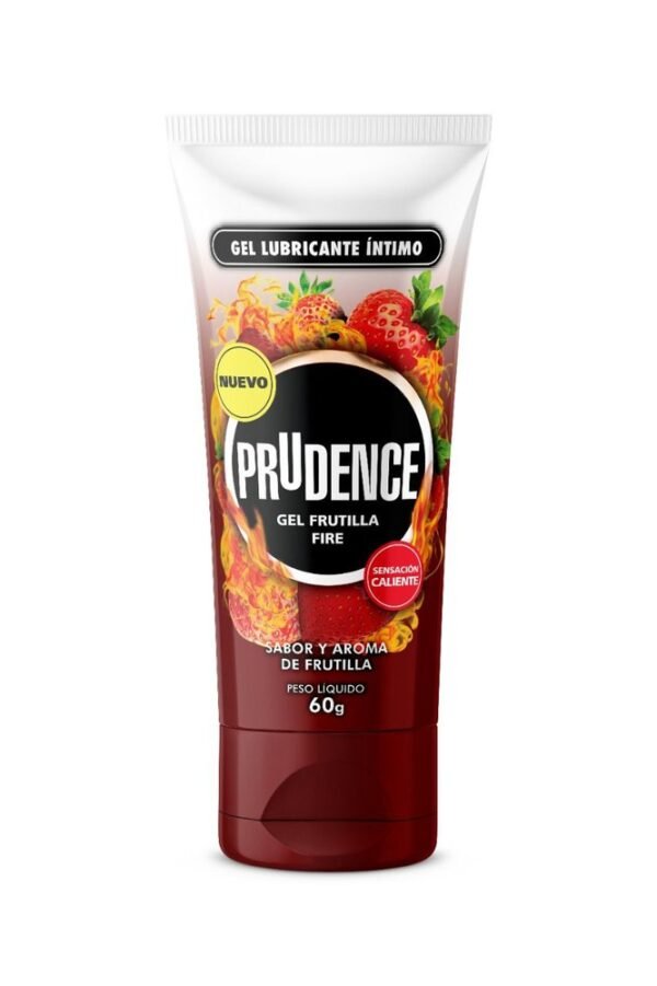 Gel Lubricante Íntimo Prudence Frutilla Fire 60 G