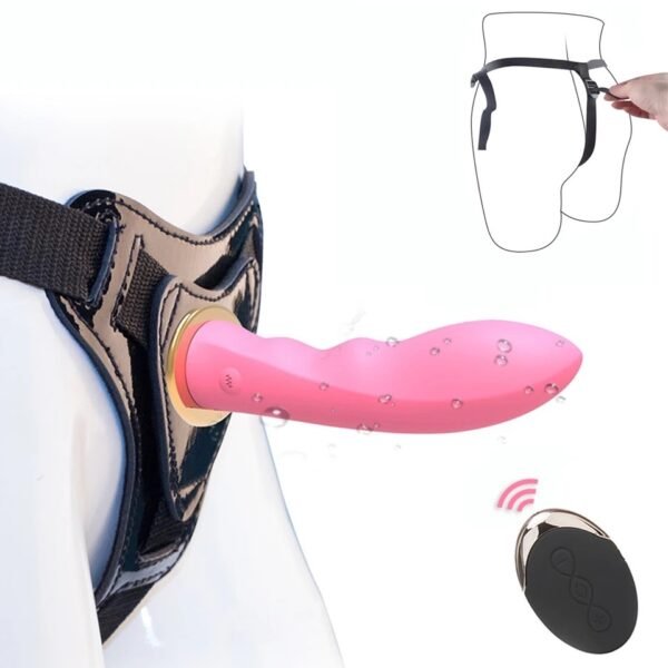 Slimline Arnés Vibrador Recargable con Mando - Imagen 2