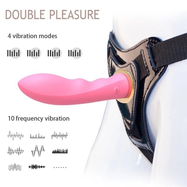 Slimline Arnés Vibrador Recargable con Mando - Imagen 6