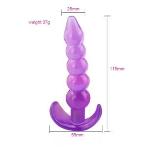 Plug anal de silicona jelly