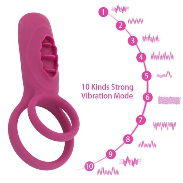 Anillo Vibrador Recargable con Control - Imagen 2