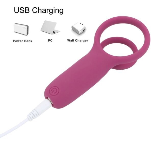 Anillo Vibrador Recargable con Control - Imagen 4