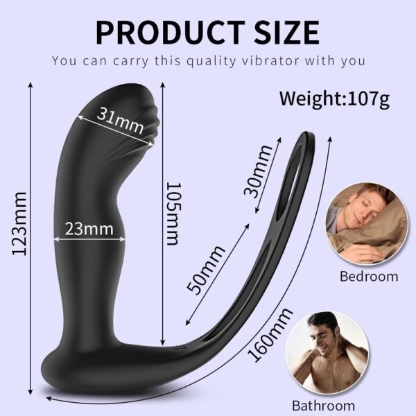 Vibrador Masajeador de Próstata con Control - Imagen 2