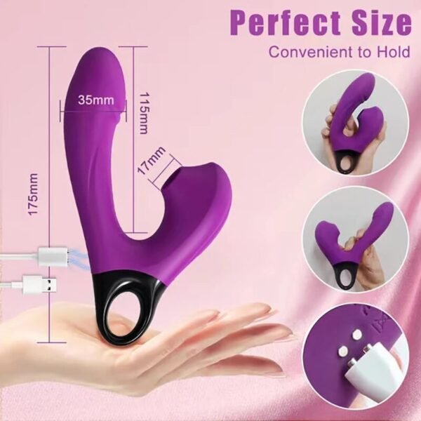 Vibrador Succionador Dual Nicole - Imagen 2