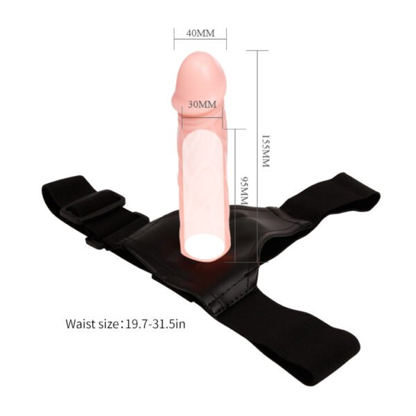 Arnes Hueco - Penis Extender Flesh - (DILDO 19CM) - Imagen 2