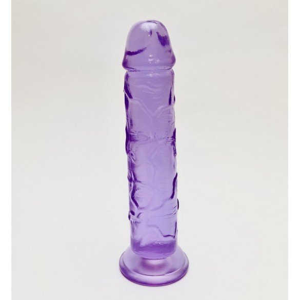 consolador jelly con ventosa morado 2