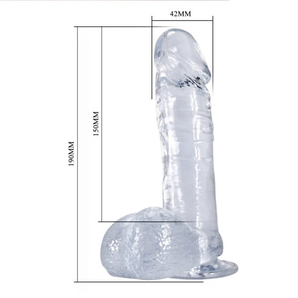 Dildo Brave Man Jelly con Base de Succión - Imagen 4