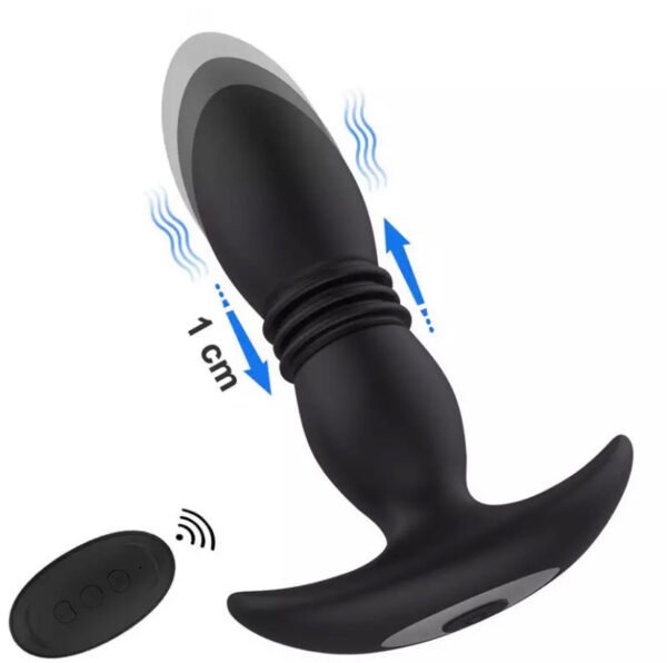 Vibrador Anal Sube y Baja con Control