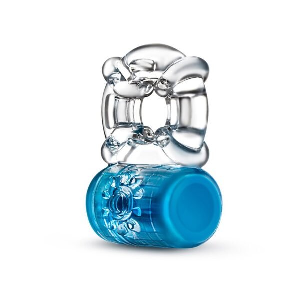 Pleaser Anillo Vibrador Recargable Azul - Imagen 2