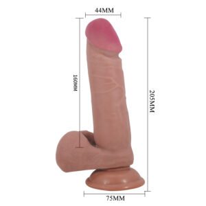 Dildo Relista con Piel Deslizante