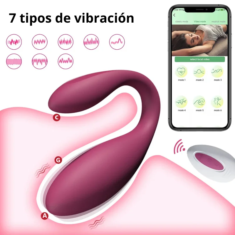 Explora nuevas sensaciones con el vibrador con control por app: tecnología y placer en un solo dispositivo 6 7 tipos de vibracion