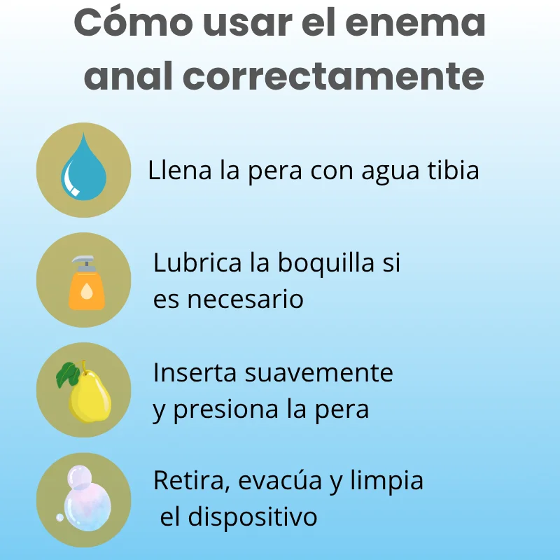 Enema para lavado anal: higiene, comodidad y placer seguro 4 Como usar el enema anal correctamente