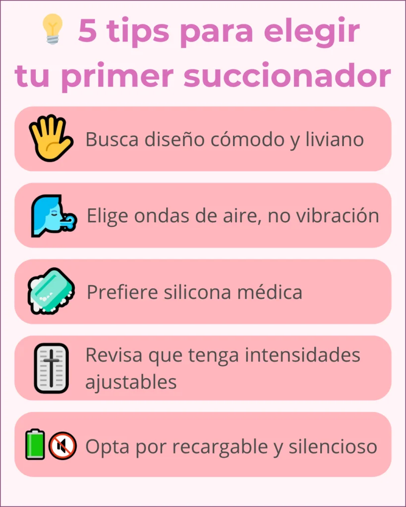 Cómo elegir tu primer succionador de clítoris: 5 claves que debes saber 3 Infografia 1