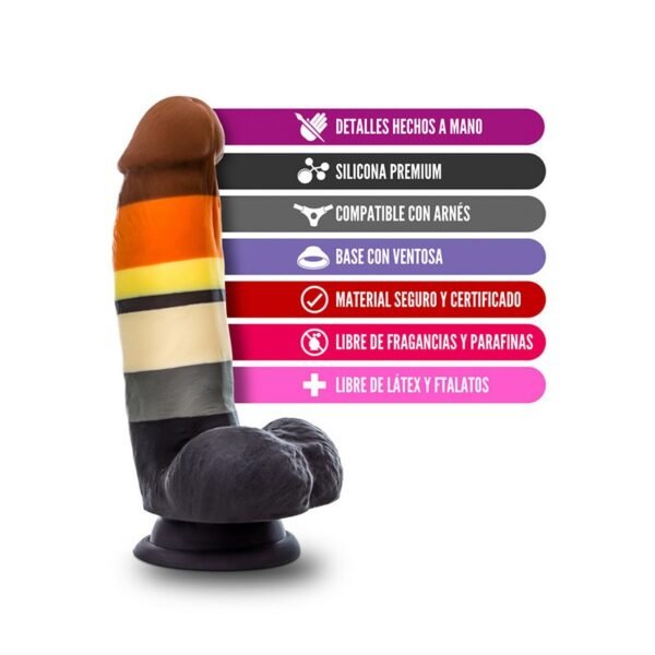Dildo Realista Pride Bear 17,8 cm - Imagen 4