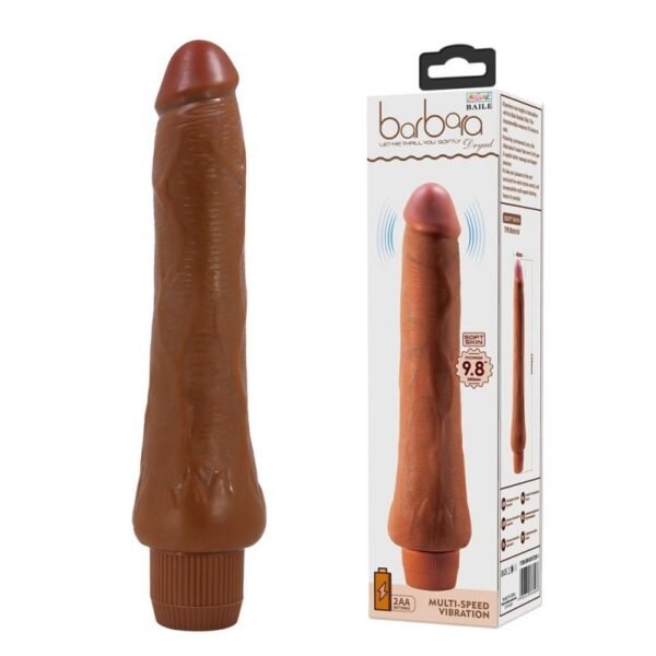 Dryad Vibrador Realista 25 cm - Chocolate - Imagen 11