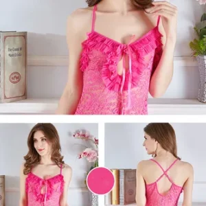 Babydoll Rosado con Encaje cod-8502