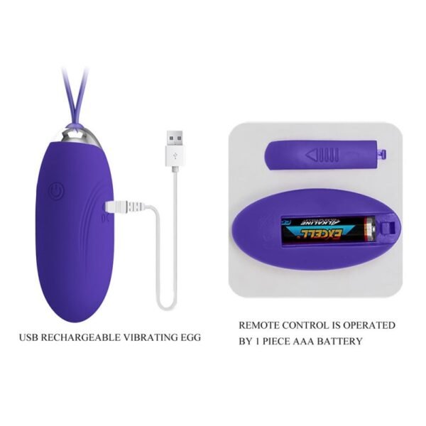 Jenny Huevo Vibrador con Control Remoto Recargable - Imagen 8