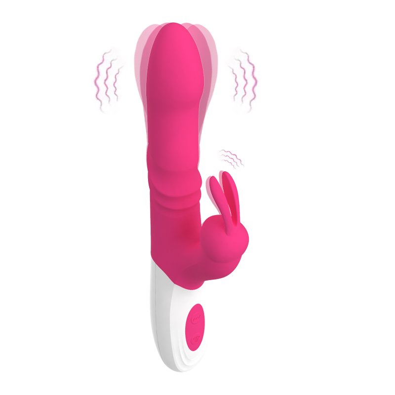 Vibrador con empuje y perlas