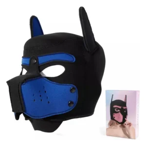 Puppy Play Mascara de Perro Azul