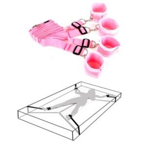 Set De Amarras De Cama Rosado