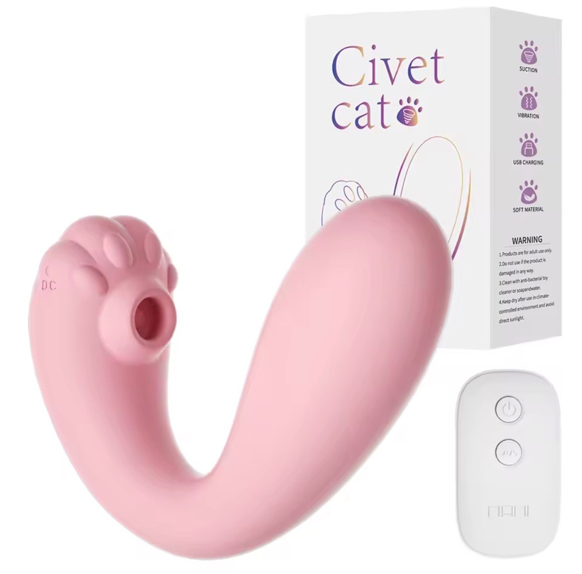 Vibrador y Succionador Kitty con Control 2 image0 17