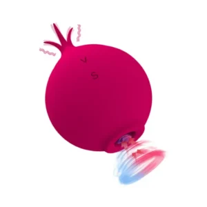 Vibrador y Succionador Granate Usb