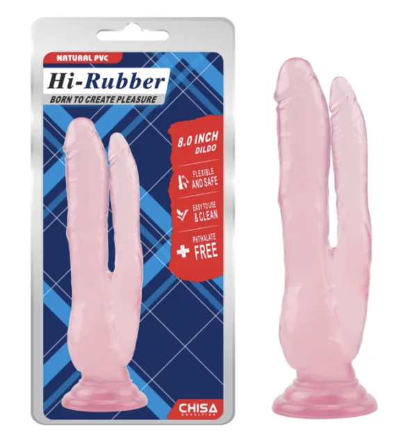 Dildo doble Beom Hi-Rubber 12-11cm CHISA 2 Dildo doble Beom Hi-Rubber 12-11cm CHISA