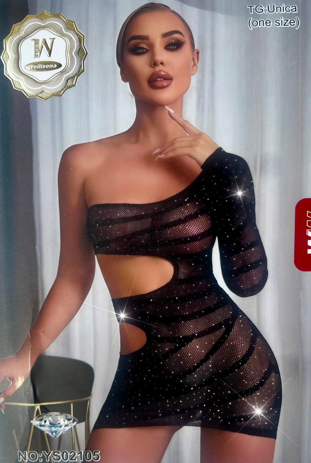 Vestido Malla No YS02105 1 Vestido Malla YS02105