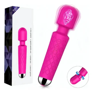 Vibrador Microfono Rosa Recargable Hot Viajero
